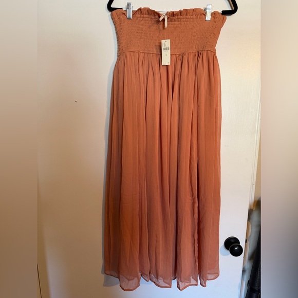 Anthropologie Smocked Sheer Maxi Skirt size M NWT - Picture 5 of 8